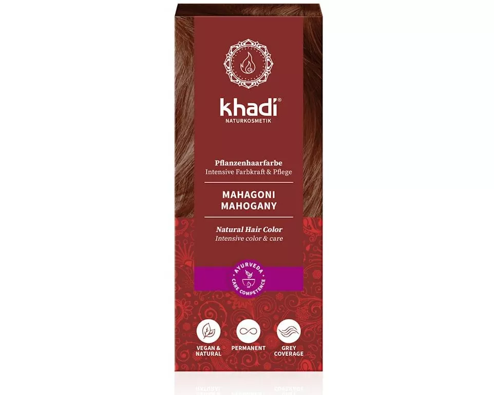 khadi Pflanzenhaarfarbe Mahagoni 100 g