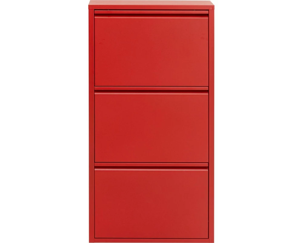 Kare Schuhschrank Caruso 3, Rot