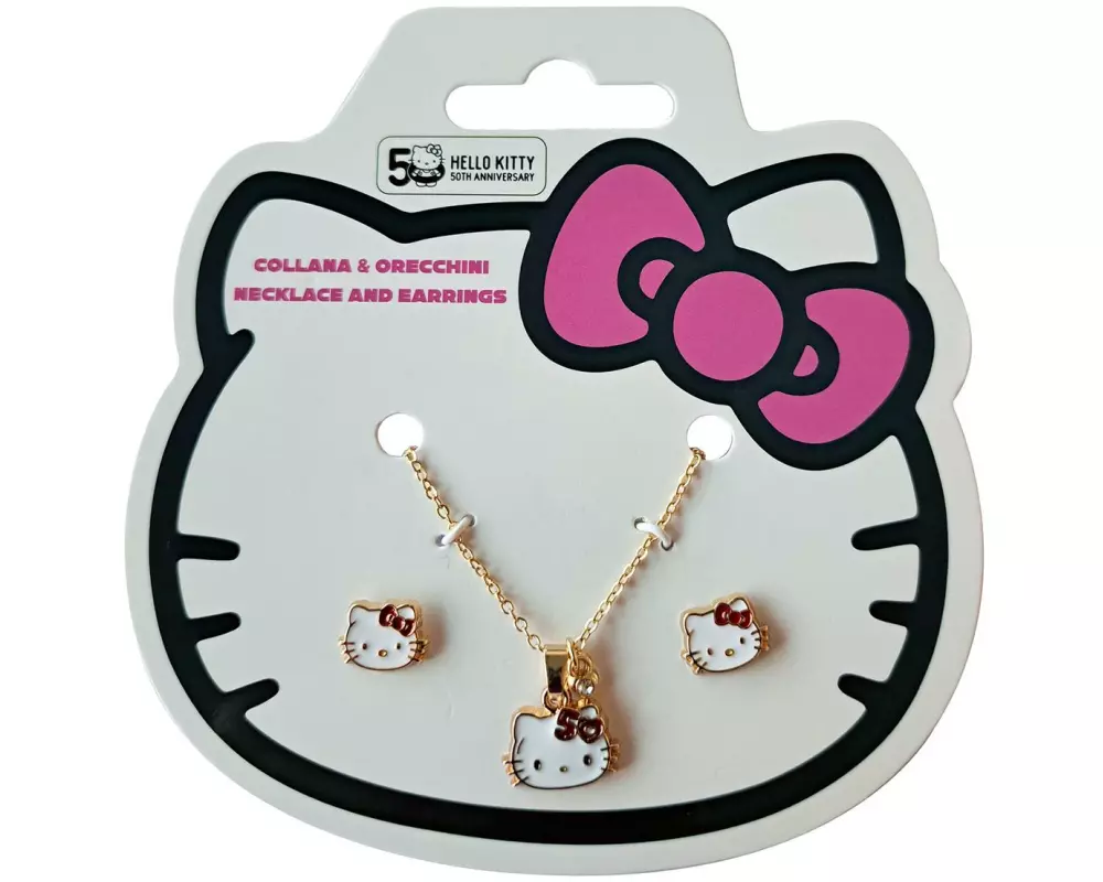 Sombo Hello Kitty Halskette und Ohrringe