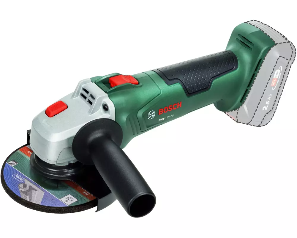 Bosch Winkelschleifer PWS 18 V-70 125 mm