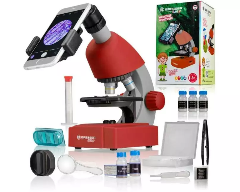 Bresser junior Mikroskop Junior Rot 40x-640x