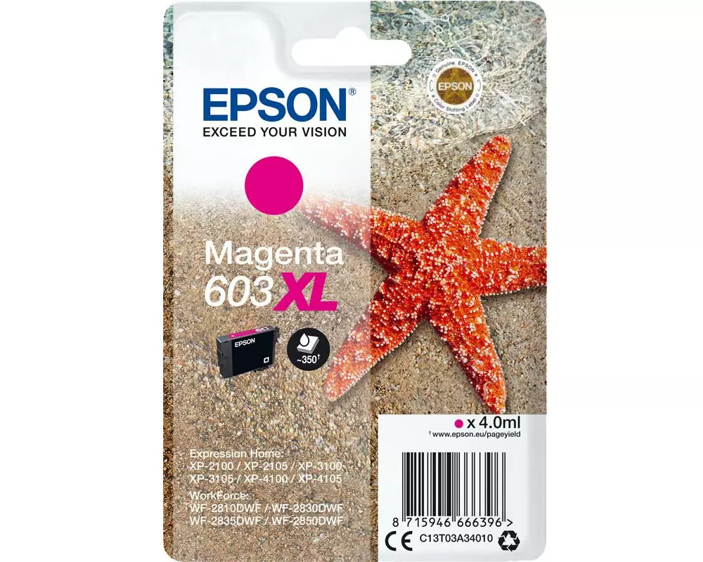 Epson Tinte 603XL / C13T03A34010 Magenta