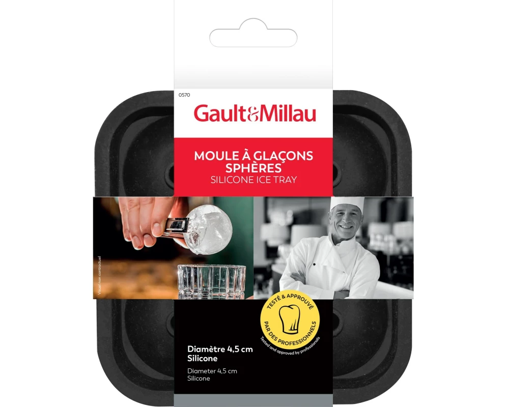 Gault Millau Eiskugelform, 4 kugelförmige Eiswürfel