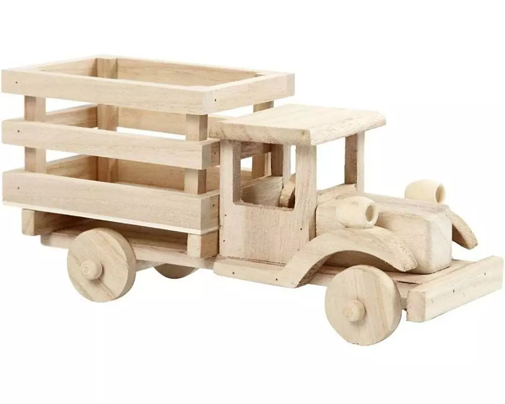 Creativ Company Mini-Figur Lastwagen 1 Stück, Braun