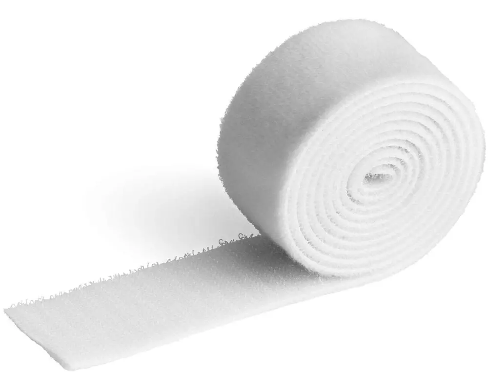DURABLE Klettband-Rolle Cavoline Grip 30 mm x 1 m, Weiss