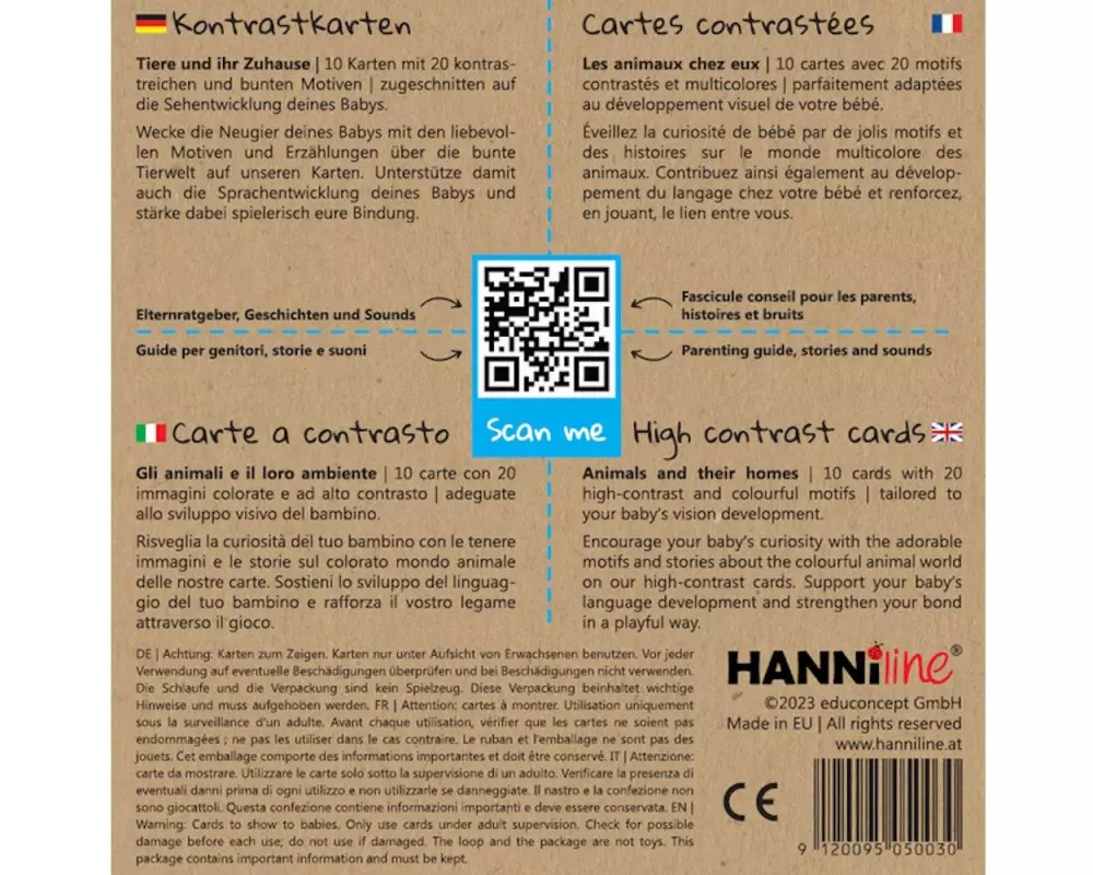Hanniline Kontrastkarten ab dem 6. Lebensmonat Baukasten