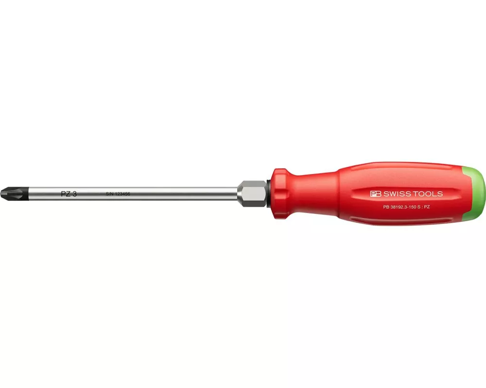 PB Swiss Tools SwissGrip Evo PZ-Kreuzschraubenzieher PB 38192.3-150 S