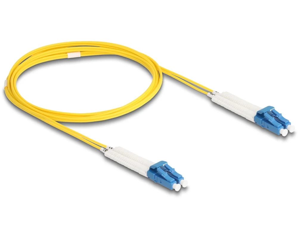 Delock LWL-Patchkabel Singlemode LC – LC, OS2, Duplex, 2 m