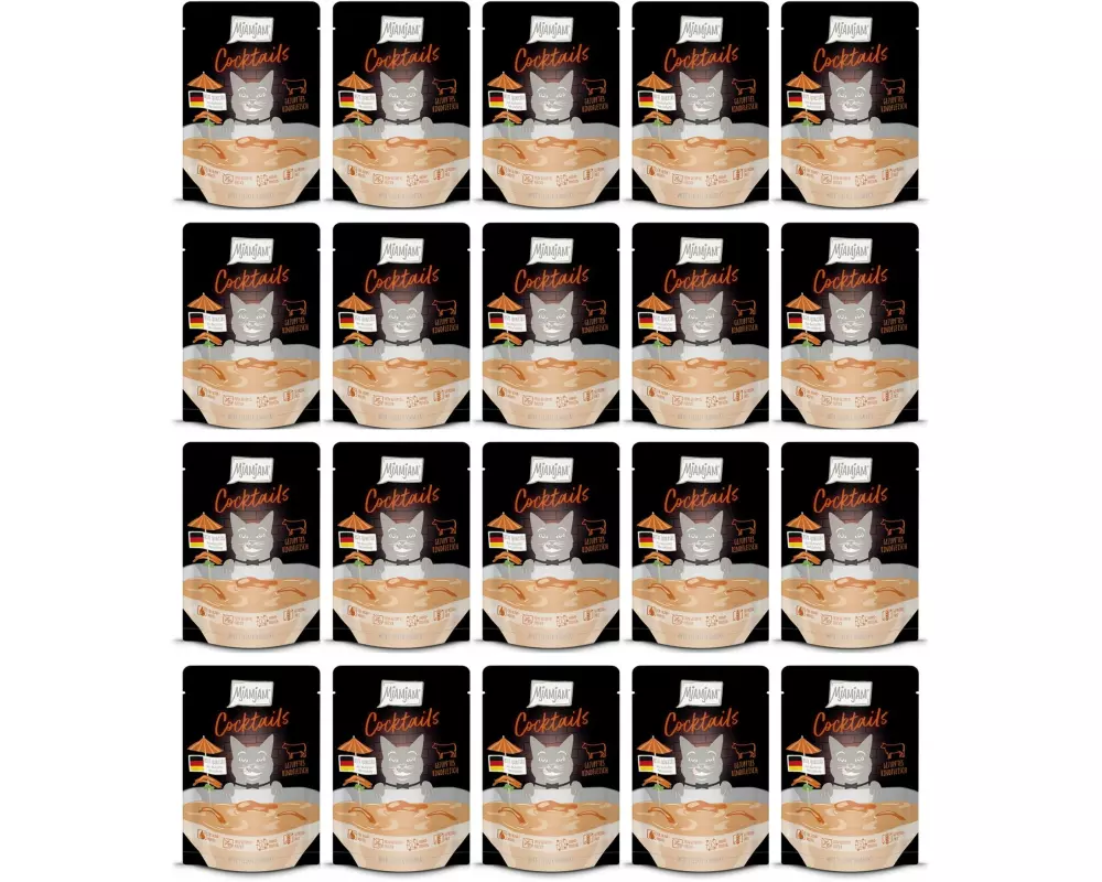 Mjamjam Cocktails gezupftes Rindfleisch, 20 x 40 g