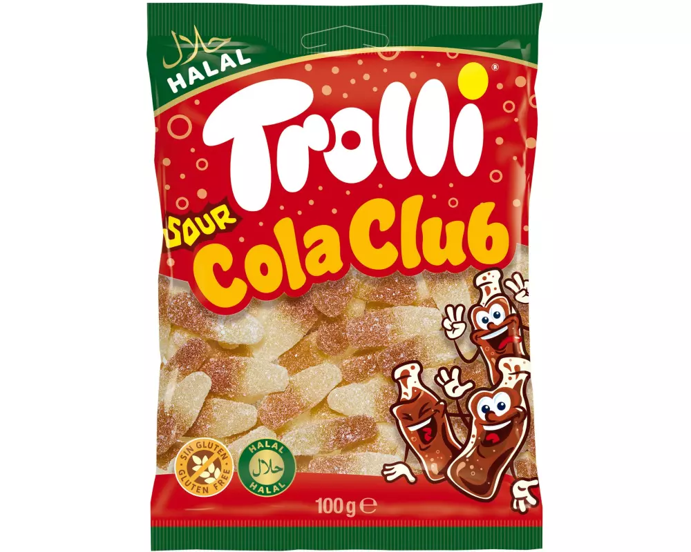 Trolli Gummibonbons Halal Sour Cola Club 100 g