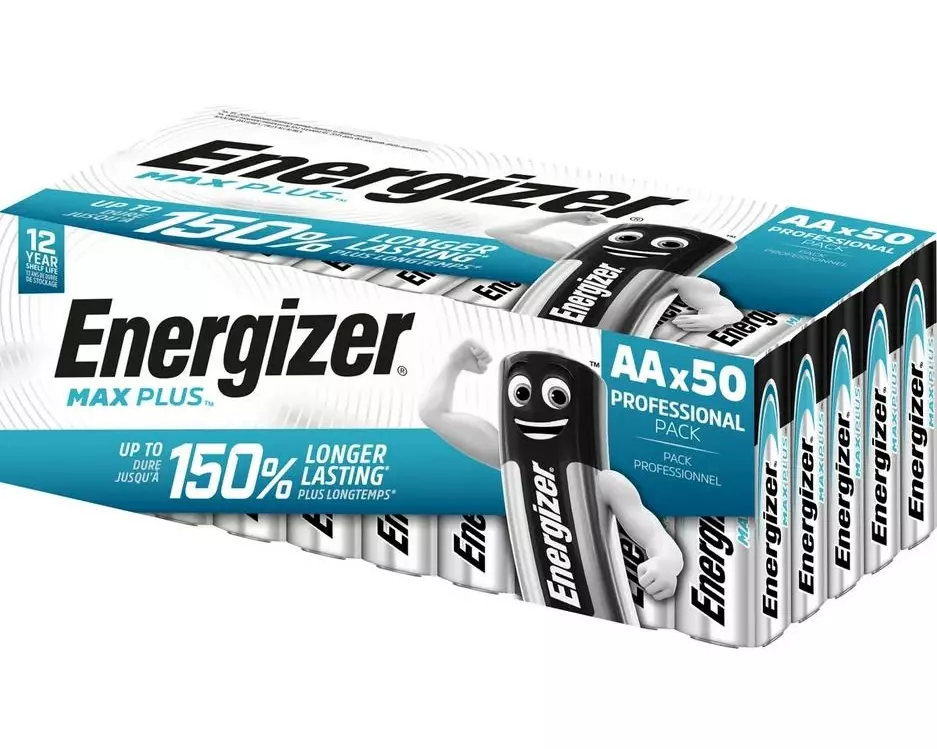 Energizer Batterie Max Plus AA , 50 Stück