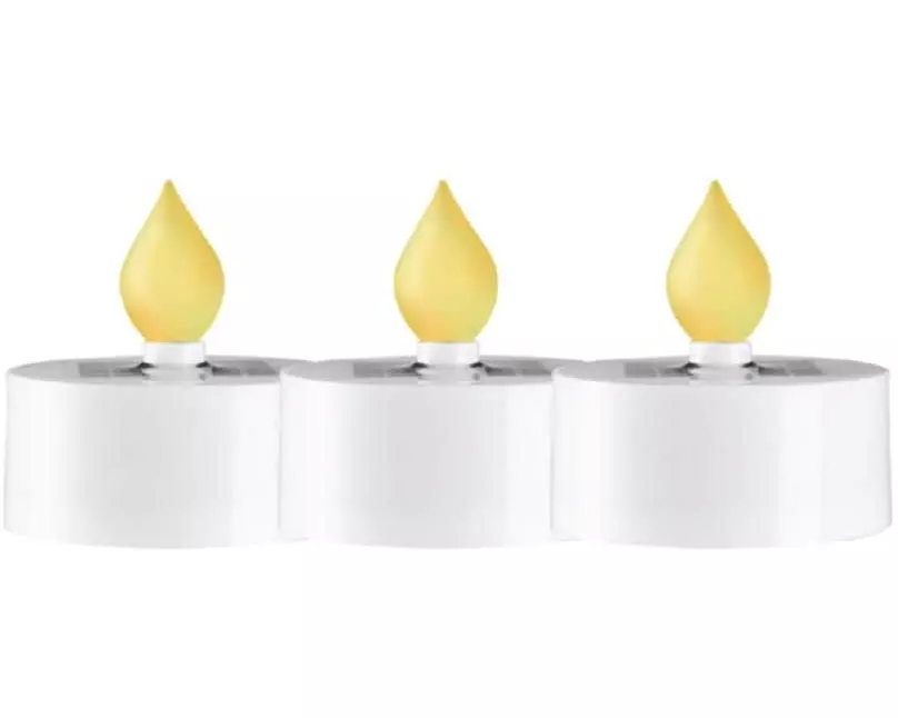 Star Trading LED-Kerze Solar Saul, Ø 5.5 x 5.5 cm, 3 Stück