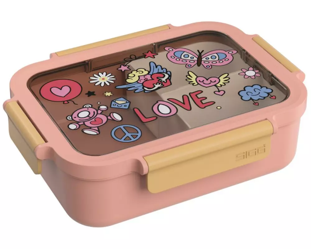 Sigg Lunchbox NIMO LUNCHBOX PEACE & LOVE Rosa