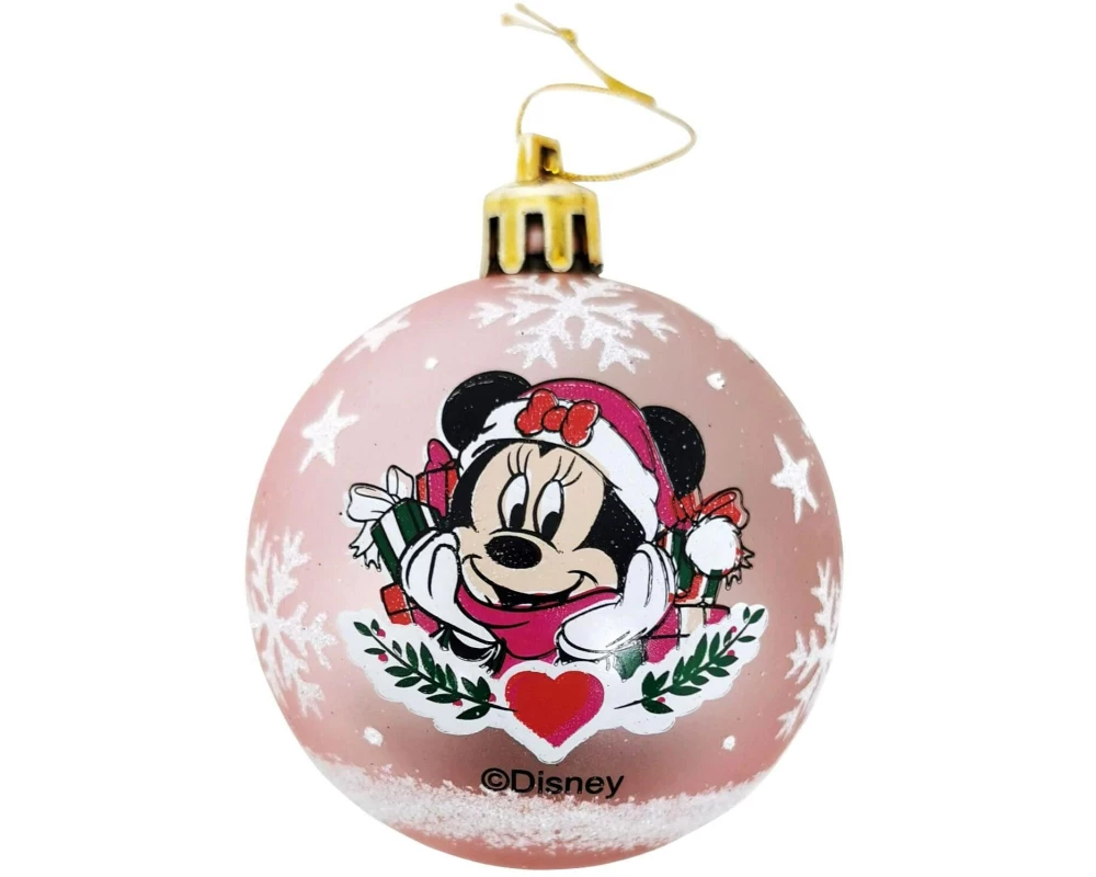 Arditex Weihnachtskugel 10 Stück, Ø 6 cm, Rosa, Minnie