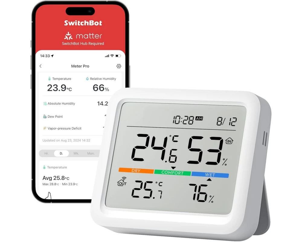 SwitchBot Meter Pro Wetterstation Thermometer Hygrometer