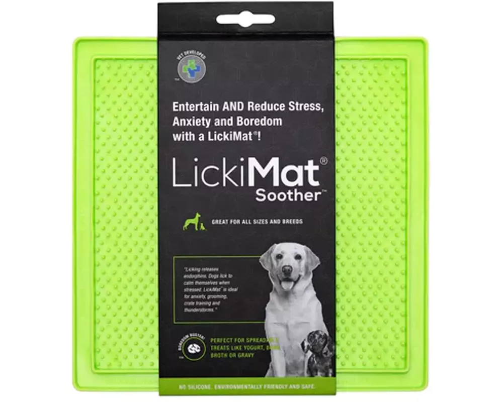 LickiMat Futtermatte Soother 20 x 20 cm, Grün