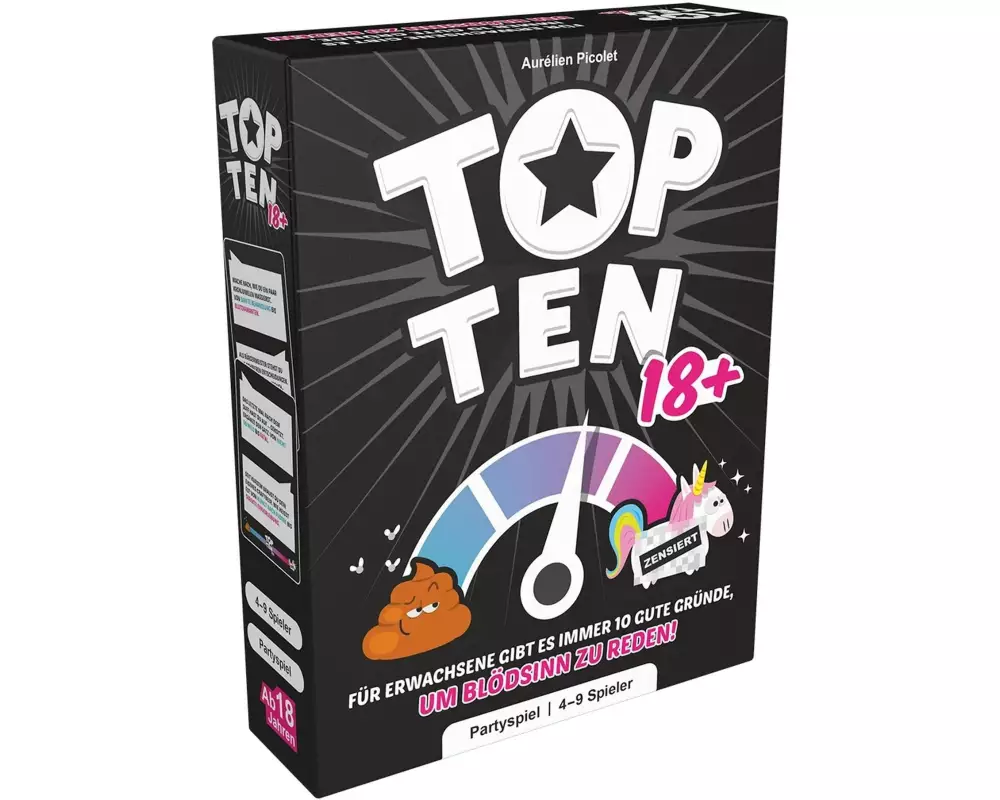 Asmodée Partyspiel Top Ten 18+