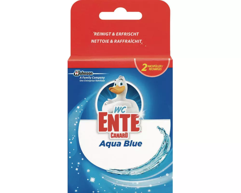 WC-Ente WC-Reiniger Aqua Blue 4in1 Nachfüller 2 Stück