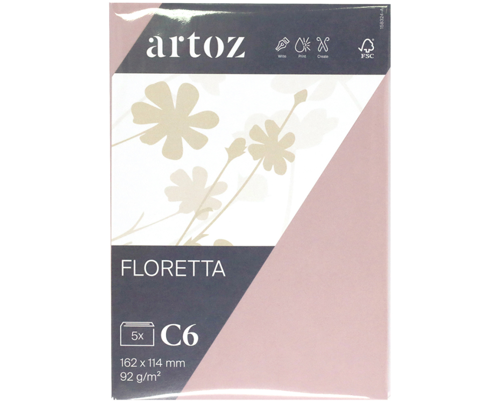 ARTOZ Couverts 1001 C6 15832418-281 92g, light rose 5 Stück