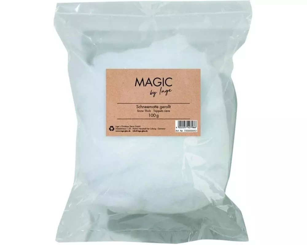 INGES CHRISTMAS DECOR Schneewatte gerollt, 100 g