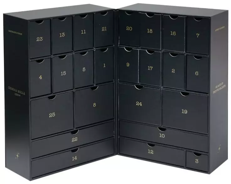 Cerería Mollá Giftset Advent Calendar Schwarz, Geschenkset