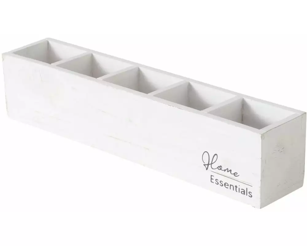 Boltze Aufbewahrungskiste Essentials Shabby Chic 47 x 9 cm, Weiss