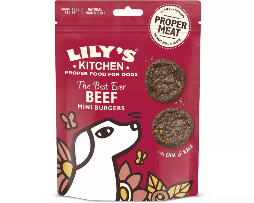 Lily's Kitchen Leckerli Beef Mini Burgers, 70 g