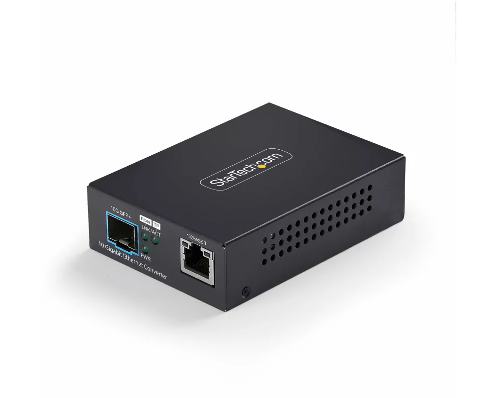 StarTech.com MCM10GSFP2 Netzwerk Medienkonverter 10000 Mbit/s Multi-Modus, Einzelmodus Schwarz