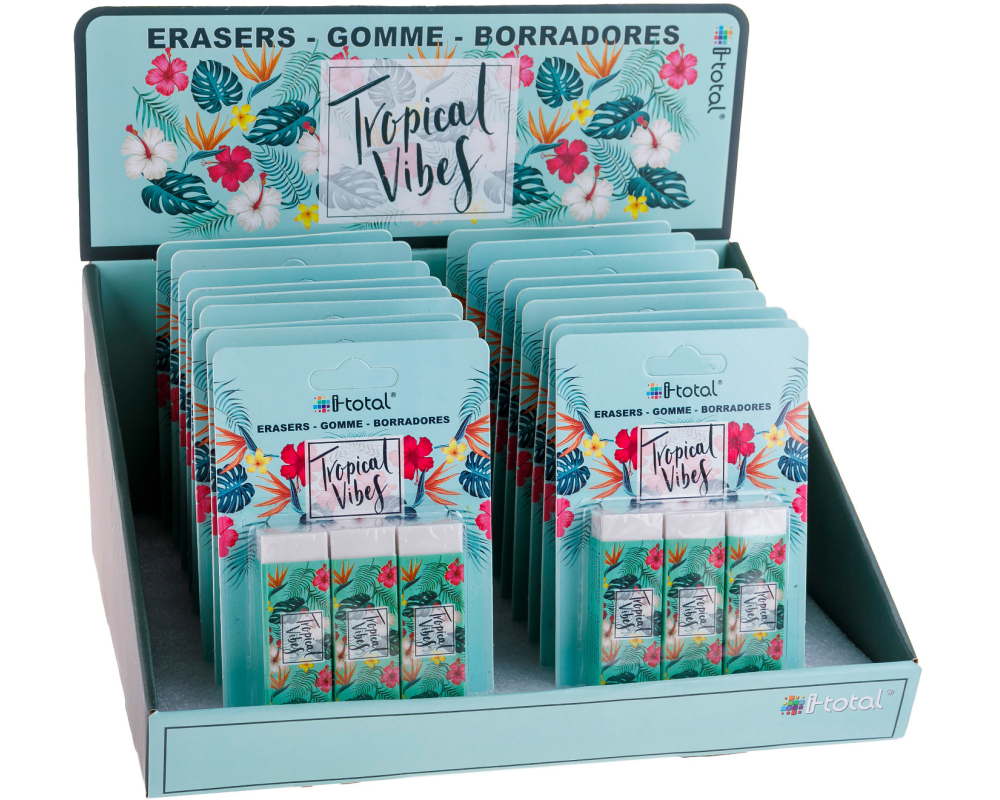 ROOST Radiergummi Tropical Vibes XL1826 3 pcs. 2.2x1.2x6.2cm