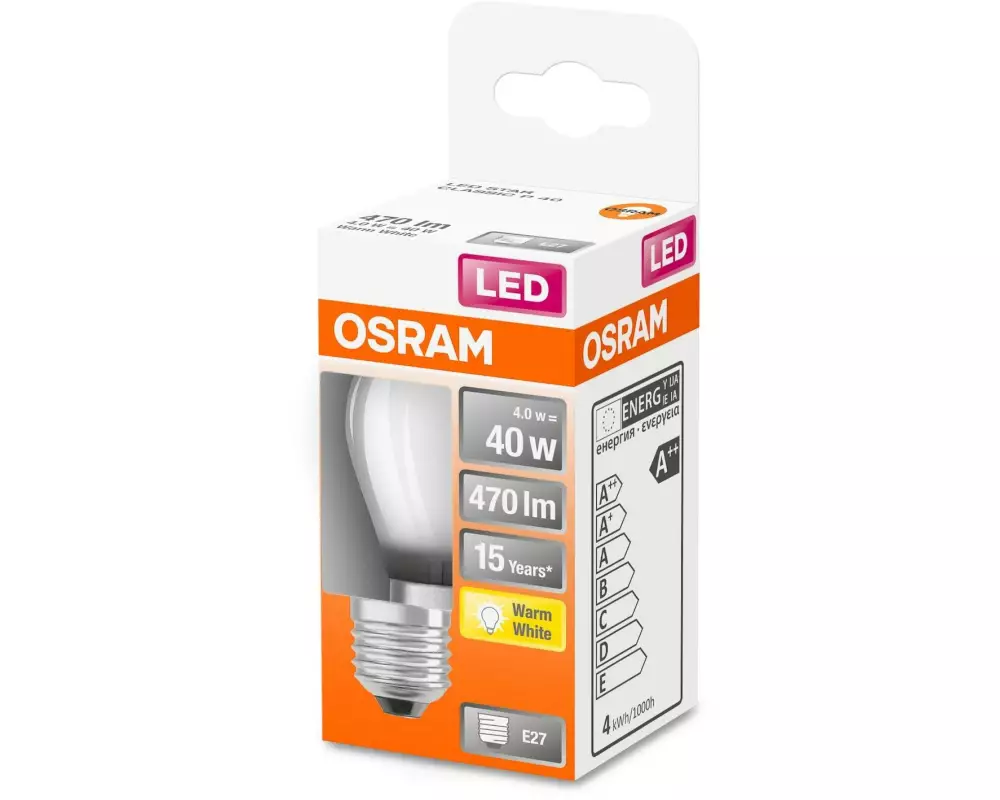 OSRAM Lampe Star Retrofit, 4W, E27 Warmweiss