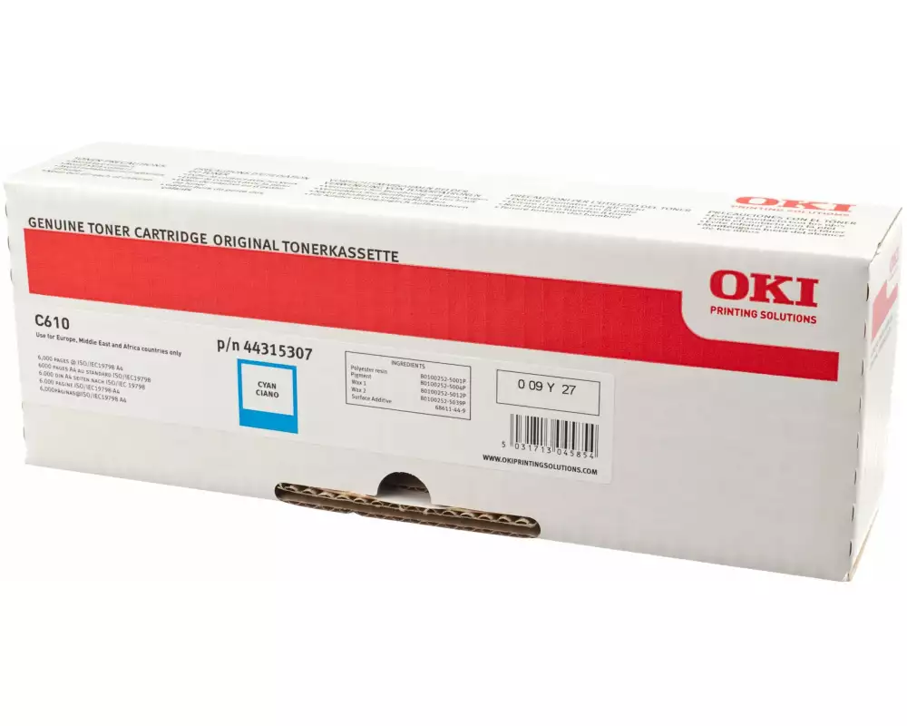 OKI Toner 44315307 Cyan