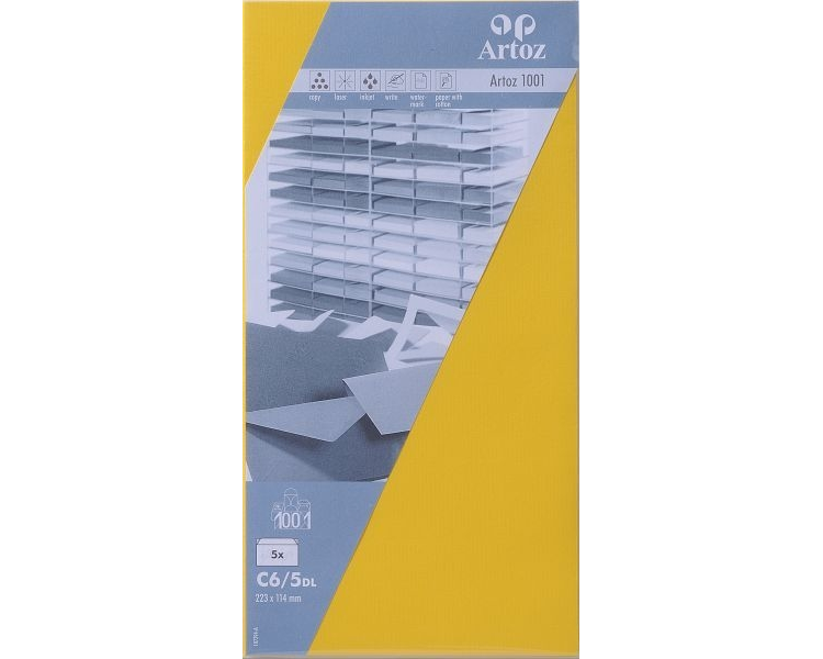 ARTOZ Couverts 1001 C6/5 107294182 100g, sonnengelb 5 Blatt