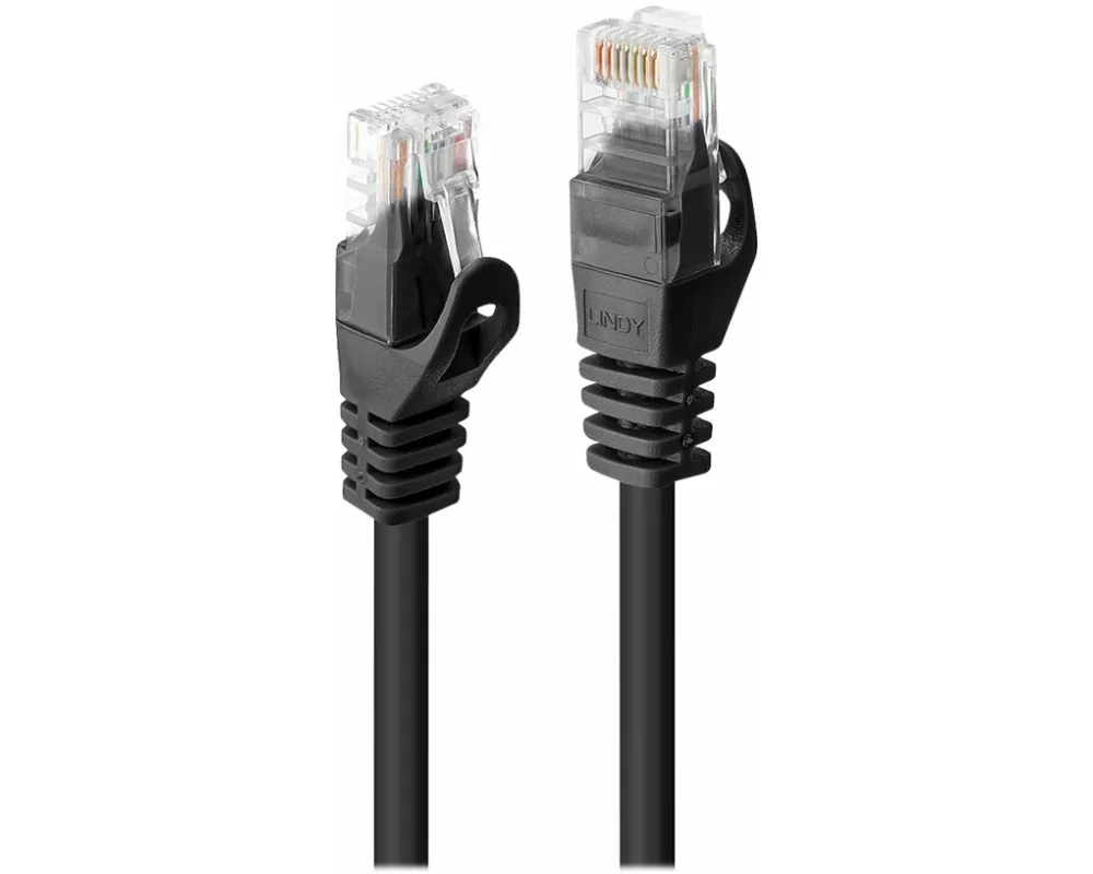 LINDY Basic Cat.6 U/UTP Cable, black, 5m