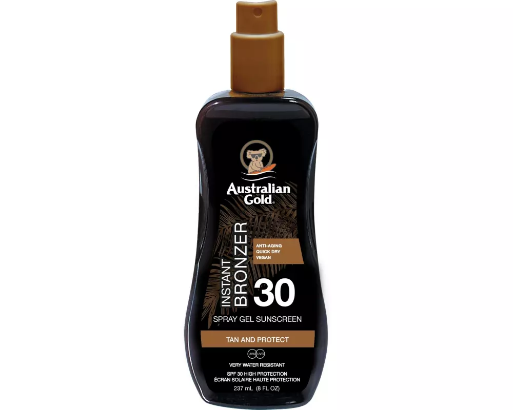 Australian Gold Sonnenspray Gel mit Bronzer SPF 30 237 ml