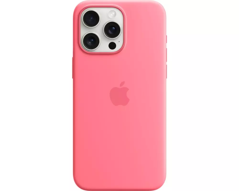 Apple iPhone 15 Pro Max Silicone Case with MagSafe - Pink