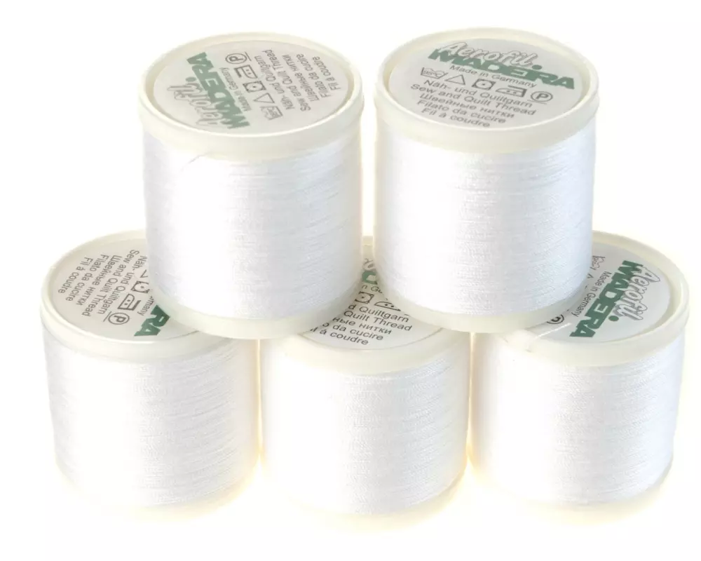 Madeira Näh-, Quilt und Overlockgarn Aerofil 120 Weiss