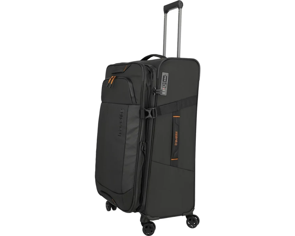 travelite BRIIZE Trolley M erweiterbar 92 l Schwarz