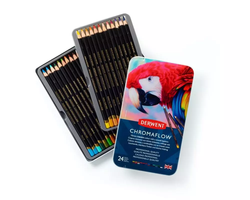 Derwent Chromaflow Buntstifte, mehrfarbig, 24-teilig