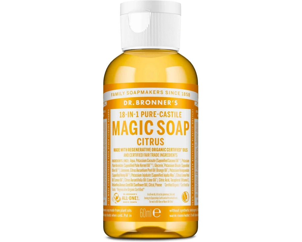 Dr.Bronner's Flüssigseife Citrus Orange 60 ml