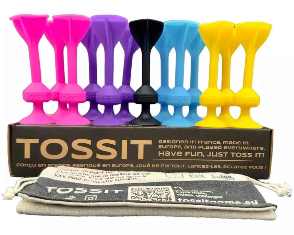 Tossit Saugnapf-Darts – Set für 4 Spieler
