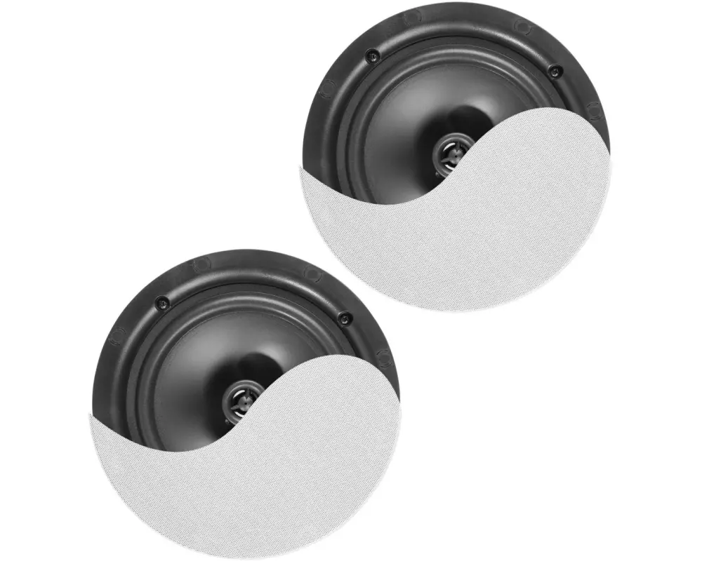 Power Dynamics Deckenlautsprecher NCBT8 2-er Set, 2x 40W, Weiss