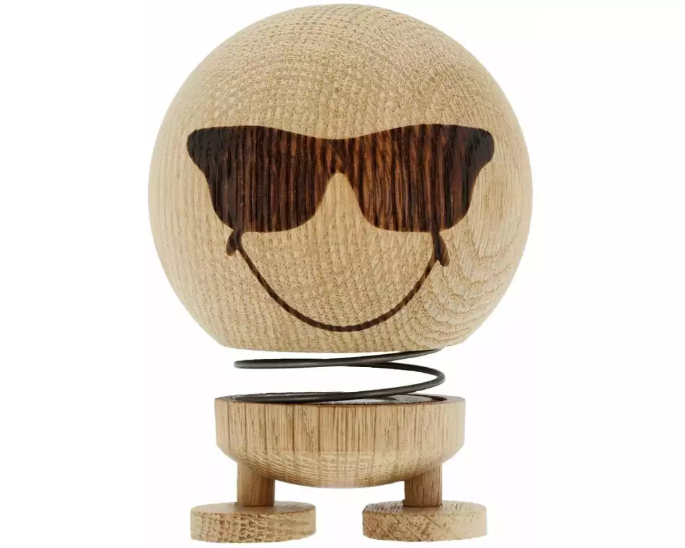 Hoptimist Aufsteller Smiley Cool, M Eiche/Stahl 7.5 x 10.5 cm