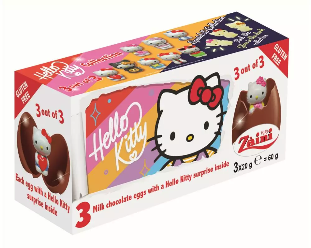 Zàini Schokolade Schokoeier Hello Kitty 3 x 20 g
