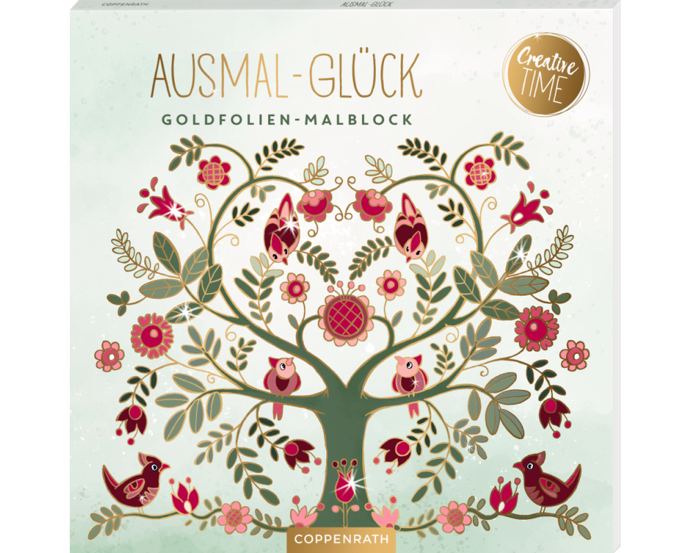 COPPENRATH Goldfolien Ausmalblock Glück 1 72402 48 Seiten