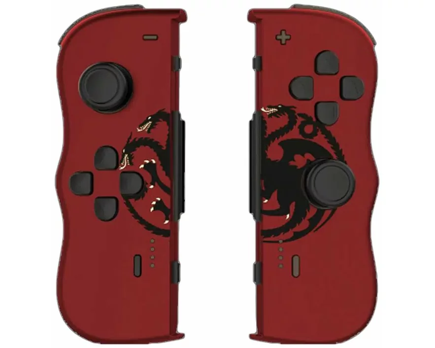 LEXIP X GAME OF THRONES Black Lights Twinpads Controller Red
