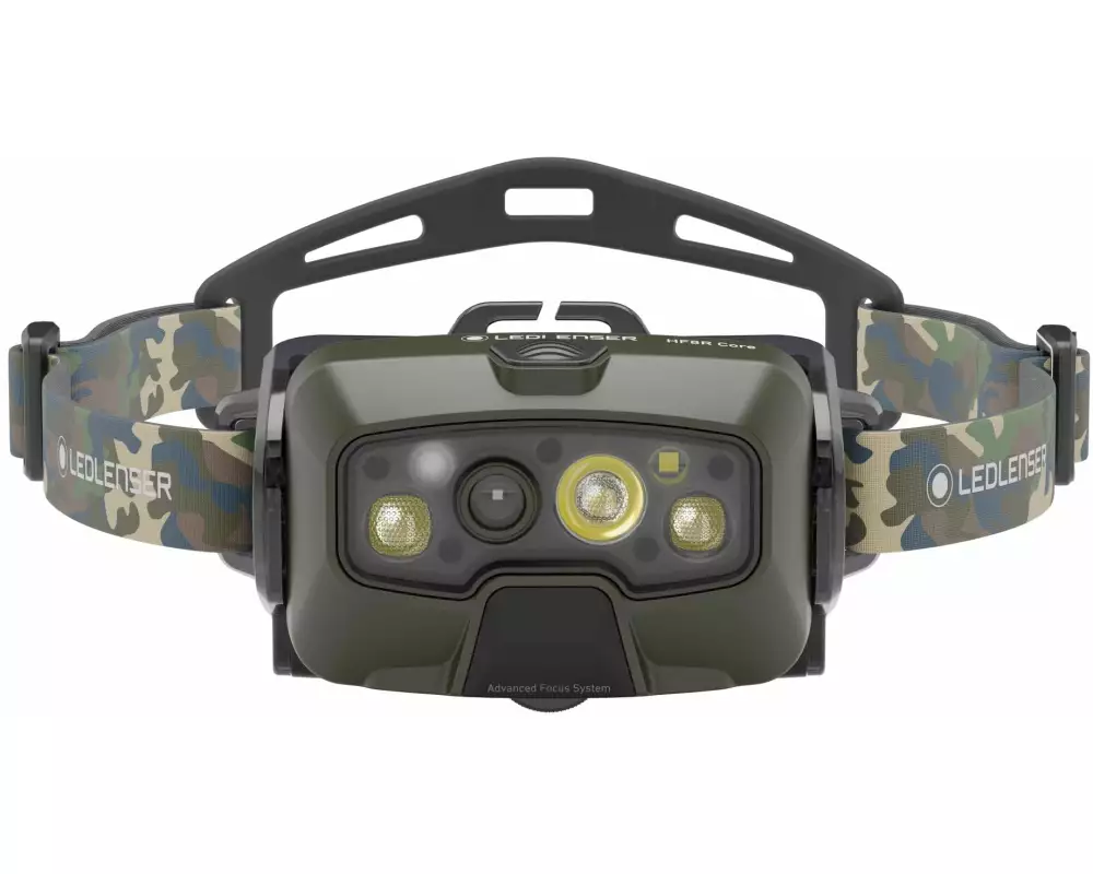 LED LENSER Stirnlampe HF8R Core RGB Camouflage