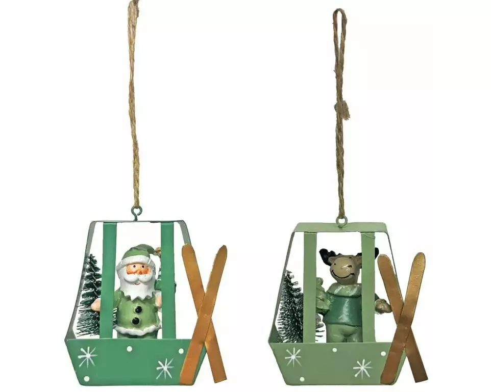 Dameco Aufhänger Gondel 2-er Set, Weihnachtsmann