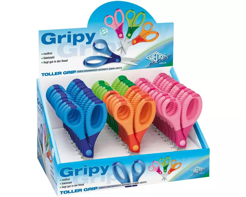 WEDO Kinderschere Gripy Display mit 30 Kinderscheren