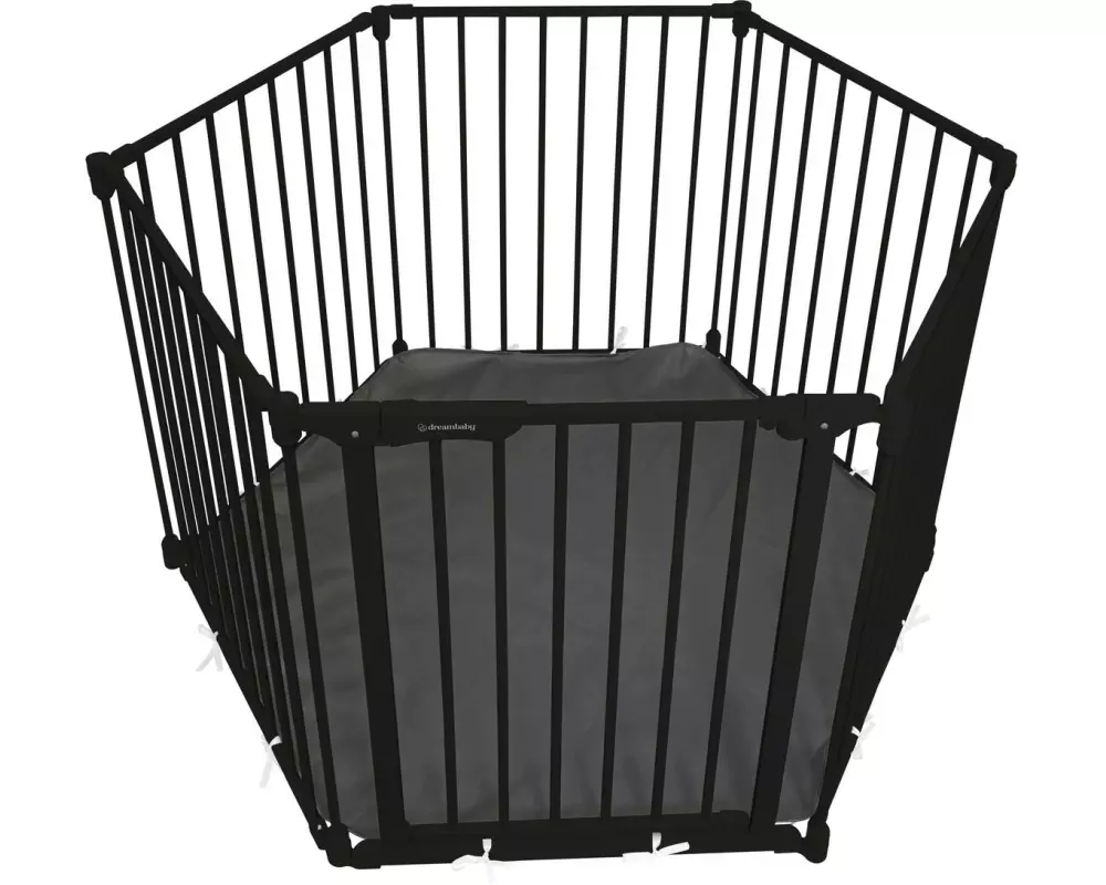 DREAMBABY Laufgitter Discovery 6 Paneele Converta Schwarz