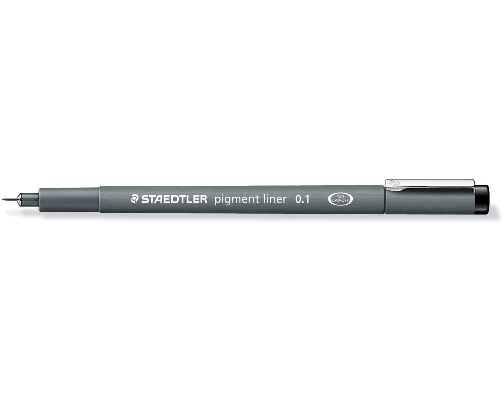 STAEDTLER Pigment-Liner 0,1 mm 30801-9 schwarz